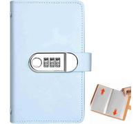 Envelopes Money Saving Challenge Saving Binder, 2026 Savings Challenges Book with Envelopes, Coded Lock 100 Envelope Challenge in Fun & Motivating Way (Blue)