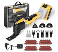 Enventor Multiherramienta Oscilante, 20V Brushless, 2.0Ah, 28 Accesorios
