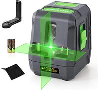 Enventor Nivel Láser Verde de 25M, Nivel Láser Autonivelante de Línea Cruzada, Modos Manual y Autonivelación, IP54, 360° Base Magnético, Bolsa
