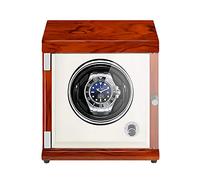 Envernaderos de reloj de la caja de la bobina giratoria: la buoder de reloj mecánica recargable de vigilancia de un solo reloj de relojes verticales verticales cuadros de bobinado con luz LED