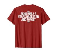 Envíale 2-3 años a Daguestán y Olvídate del Meme de MMA Wrestling Camiseta, Hombre, Arándano, L