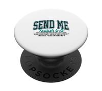 Envíame. Isaías 6: 8. Trabajando para el Reino de los cielos PopSockets PopGrip Adhesivo