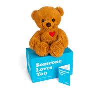 enviar a un amigo Toby The Teddy Bear Paquete de cuidado de animales de peluche Caja Alguien te ama Gran regalo por cualquier motivo (tarjeta Mis