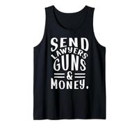 Enviar Abogados Armas y Dinero Divertido Abogado Humor Camiseta sin Mangas
