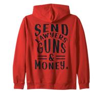 Enviar Abogados Armas y Dinero Divertido Abogado Humor Sudadera con Capucha