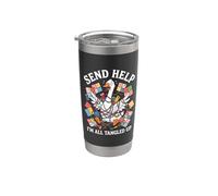 Enviar ayuda Estoy enredado Vaso térmico de acero inoxidable de doble pared
