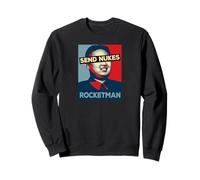 Enviar Nukes Funny Rocket Man Kim Jong Un Corea del Norte Camiseta Sudadera