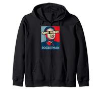Enviar Nukes Funny Rocket Man Kim Jong Un Corea del Norte Camiseta Sudadera con Capucha