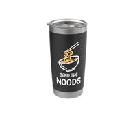 Enviar The Noods Funny Bowl of Noodles Sopa japonesa de fideos Vaso térmico de acero inoxidable de doble pared