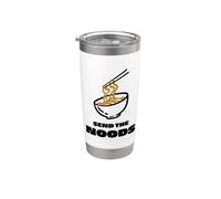 Enviar The Noods Funny Bowl of Noodles Sopa japonesa de fideos Vaso térmico de acero inoxidable de doble pared