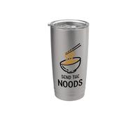 Enviar The Noods Funny Bowl of Noodles Sopa japonesa de fideos Vaso térmico de acero inoxidable de doble pared