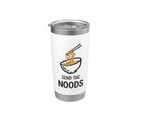 Enviar The Noods Funny Bowl of Noodles Sopa japonesa de fideos Vaso térmico de acero inoxidable de doble pared