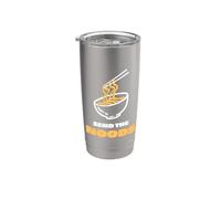 Enviar The Noods Funny Bowl of Noodles Sopa japonesa de fideos Vaso térmico de acero inoxidable de doble pared