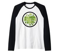 Enviar Vibraciones positivas: Mensaje Inspirador para sentirse Bien Camiseta Manga Raglan