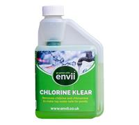 envii Chlorine Klear, Eliminador de Cloro para Estanques, Acondicionador de Agua Natural, Neutralizador de Cloro para Agua del Grifo Seguro para Peces, 500ml Trata 12.500 L