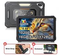 Cubot Tab KingKong Mini Android 15 tableta robusta 16GB(6 + 10) 128GB 10200mAh 8,68 ''90Hz pantalla Camping luz 48MP cámara GPS Pad Negro