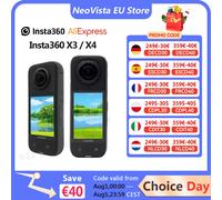 【Envío desde la UE】Insta360 X3/X4 -Cámara de acción 360 resistente al agua con sensores de 1/2" 48MP, vídeo HDR activo 5.7K 360, foto de 72MP 360 Insta360 X4