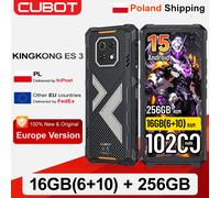 [Envío desde Polonia] Cubot KingKong ES 3, Teléfono Inteligente Resistente con Android 15, 10200mAh, 16GB(6+10)+256GB, Pantalla de 6.745'', 4G, NFC Gris