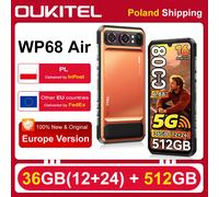 [Envío desde Polonia] Teléfono resistente 5G OUKITEL WP68 Air, 36 GB (12+24) RAM + 512 GB ROM, batería 8000mAh, carga rápida 45W, pantalla 6,88" 120Hz, procesador Dimensity 7025, Android 16.0, cámara