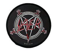 Envío directo - dentro de 48 horas será enviado por nosotros. Parche con logotipo de Slayer Pentagram - Tejido y licenciado