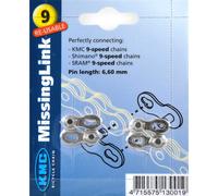 Envío gratis enganche cadena kmc 9v (6,60mm) (blister 2 uds) para bici bike