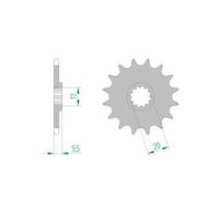 Envío gratis piñon afam acero estandar 94120-paso 420 para moto repuestos