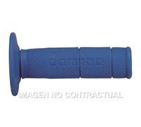 Puño moto DOMINO OFF ROAD AZULES CERRADOS D 22 MM L 118 MM