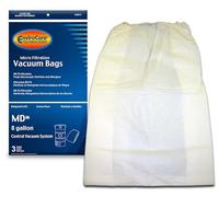 EnviroCare Bolsas de repuesto para aspiradora de microfiltración hechas para adaptarse a aspiradoras centrales modernas de 12 galones, paquete de 3