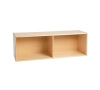 Environments Estantería de almacenamiento dividida individual para bebés, construcción de capas de abedul, totalmente montada, organizador de almacenamiento de juguetes y libros