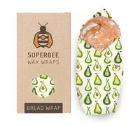 Envoltorios encerados con cera de abeja de SuperBee | Envoltorio de cera Papi Grande XXL | Pears | Reusable, Eco amigable, Envoltorio para alimento cero residuo.