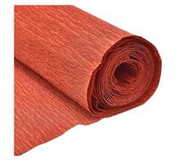 Envoltorios para regalos, Papel de regalo Multicolor 50x250cm Rollo papel crepé arrugado Regalo decoración floral DIY(Orange)