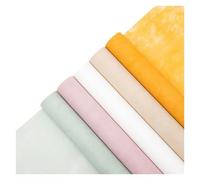 Envoltorios para regalos, Rollo de papel regalo flores no tejido multicolor, 60 cm x 10 yardas, engrosado(Hay yellow)