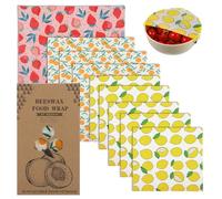 Envoltorios reutilizables de cera de abejas 9 piezas, envolturas de cera de abejas para alimentos, envolturas de alimentos ecológicas y sostenibles, envolturas de alimentos orgánicas, sin desperdicio