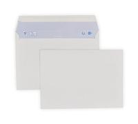 Envoltura 50 A5 electrónico - C5 papel blanco tamaño 90g 162 x 229 mm sobre blanco con cierre de cinta adhesiva