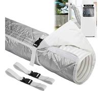 Envoltura Aislante De Manguera CA For Conductos 5-5,9 Pulgadas, Cubierta Escape Aire Acondicionado Portátil(Gray a,1PCS)
