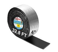 Envoltura de aislamiento de tuberías extra ancha de 4 x 32.8 pies, espuma autoadhesiva y cinta de aluminio para protección contra la congelación en invierno, cubierta de aislamiento de línea de CA