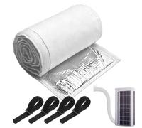 Envoltura de aislamiento de tuberías HVAC, protección térmica para sistemas de nergética, tamaño de 10 x 72 pulgadas, funda aislada de espuma de celda cerrada, funda de manguera de aire