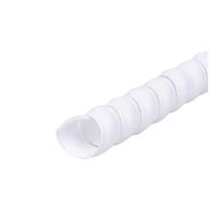 Envoltura de cable en espiral, envoltura, cubierta tubo, enrollado, protección tubería, línea flexible, protector alambre, organizador(White,ID 10mm 10 Meters)
