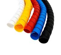 Envoltura de cable en espiral, envoltura, cubierta tubo, enrollado, protección tubería, línea flexible, protector alambre, organizador(18mm inside diameter,Yellow)