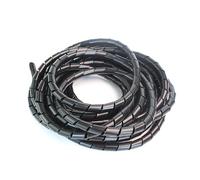 Envoltura de cable en espiral, envoltura, cubierta tubo, enrollado, protección tubería, línea flexible, protector alambre, organizador(Black,30MM x 1.5 meter)