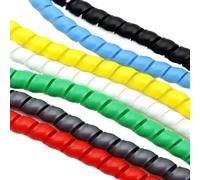 Envoltura de cable en espiral Envoltura en espiral de cable 14 mm 16 mm 18 mm ID Protección de tubería flexible Organizador de cables Protector de alambre Línea de bobinado Cubierta de manguito