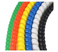 envoltura de cable, Tubo de Cable en espiral, organizador línea 8mm y 10mm, protección tubería, funda Flexible, 1, 2, 5 metros(Red,ID 8MM1 METER)