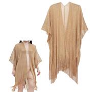 Envoltura de chal de punto para mujeres, capa de cárdigan poncho de punto marginón para fiesta, taselas de invierno de damas poncho, elegante envoltura de chal nocturna Bufanda de fiesta de prensa