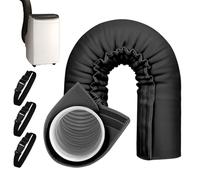 Envoltura De Cubierta De Manguera De Aire Acondicionado: Aislamiento De Manguera De Aire Acondicionado Portátil, Accesorios De Ventilación De Conducto Lavables Con Reducción De Calor Con 3 Correa
