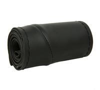 Envoltura de cuero de microfibra para volantes, opción personalizable de bricolaje para modelos de 15 pulgadas (negro)