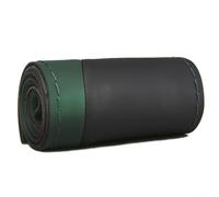 Envoltura de cuero de microfibra para volantes, opción personalizable para modelos de 15 pulgadas (verde oscuro)