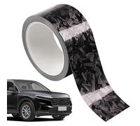 Envoltura De Fibra De Carbono Forjado - Pet, Película De Vinilo Brillante para Automóviles, Visual Mejorado | Tiras De Alféizar De Ventanas De Automóvil, Fibra Negra Mate De Vinilo,
