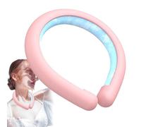 Envoltura de refrigeración portátil para congelación de 28 °C, cuello colgante de enfriamiento portátil, tubo de gel frío, protección contra el calor, anillo de refrigeración para acampar al aire