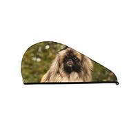 Envoltura de toalla de pelo con estampado de perro Pug, gorro de pelo seco superabsorbente para mujer, gorros de ducha para gimnasio, salón, ducha de baño