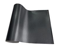 Envoltura de Vinilo de Fibra de Carbono, Envoltura de Vinilo Autoadhesivo Fibra Carbono for Coche, portátil, Negro, Varios tamaños(3D Carbon Black,20cmx150cm)